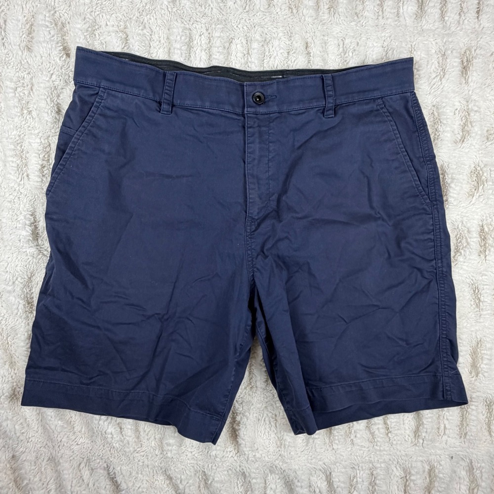 Nike Dri-FIT Mens Chino Shorts Navy Blue Stretch Golf Casual Size 36